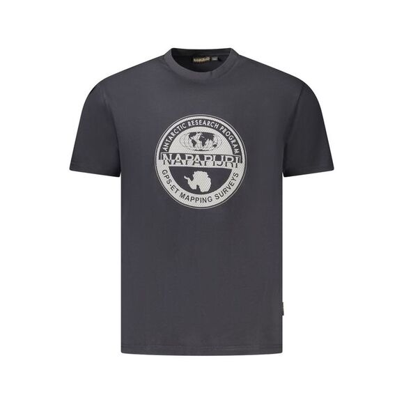 Napapijri Black Cotton Men Men's T-Shirt